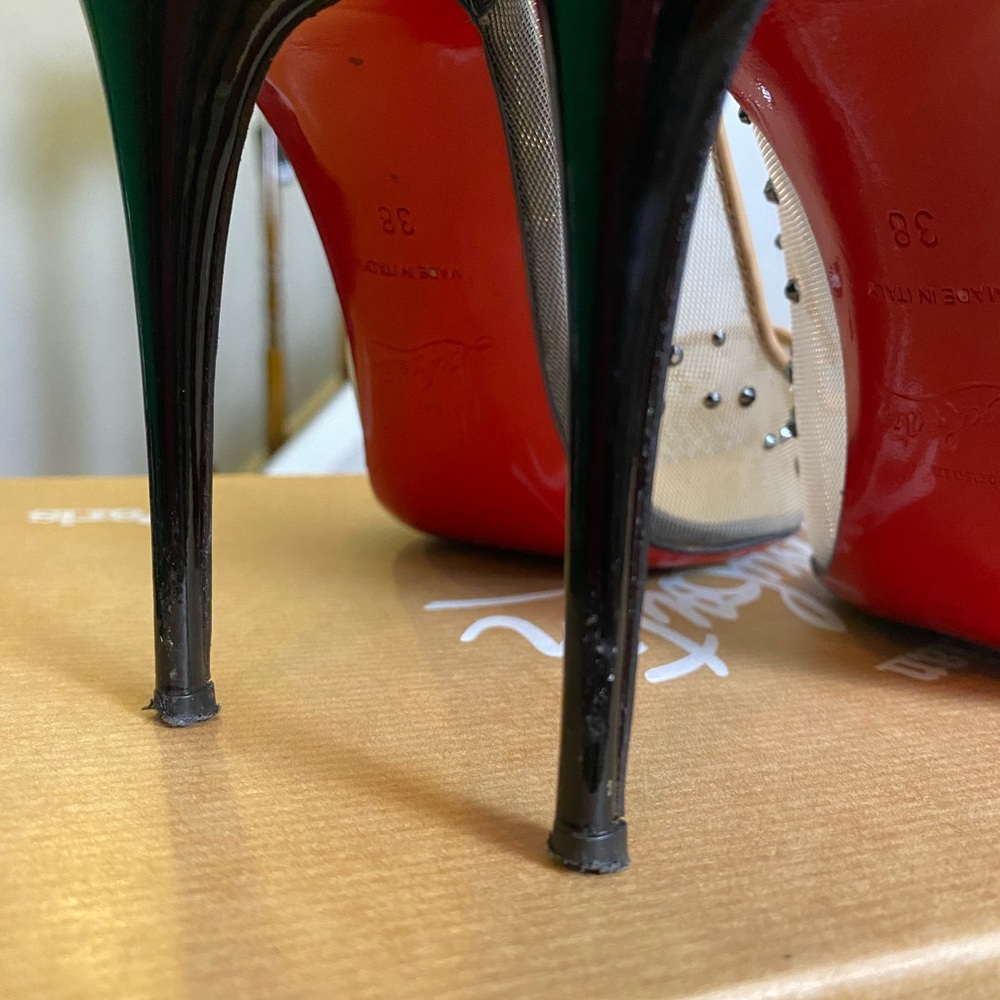 COPY - CHRISTIAN LOUBOUTIN Follies Strass Size 38 - Picture 8 of 14
